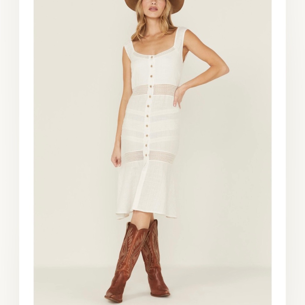 Idyllwind Women’s Utopia Gauze MIDI Dress (size L)